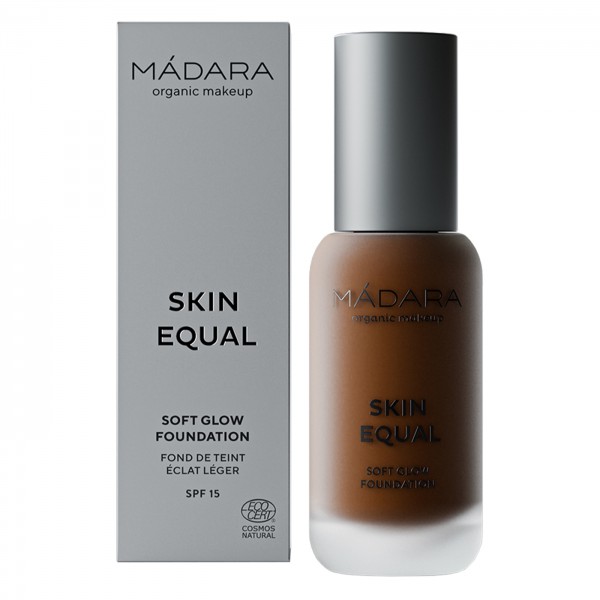 Maquillaje Base Skin Equal de Madara SPF 15,  30ml - Mocha #100